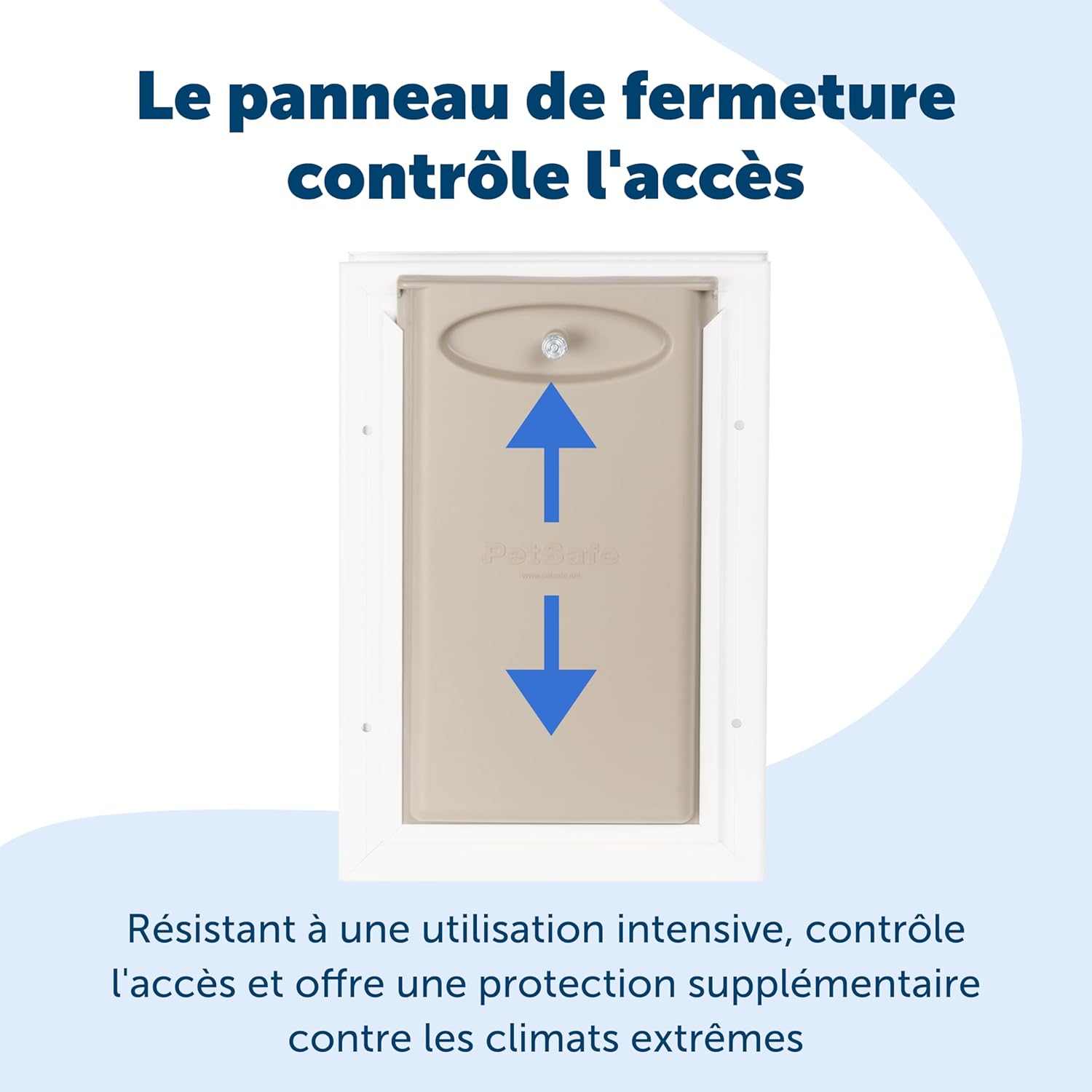 Staywell aluminum passage door with magnetic shutter