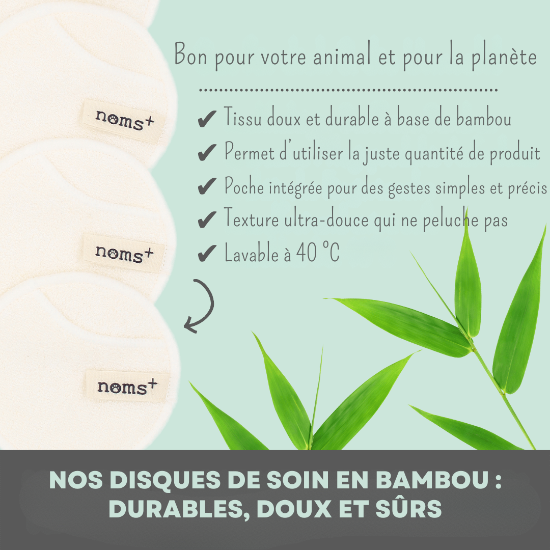 Reusable bamboo pads for eyes and ears