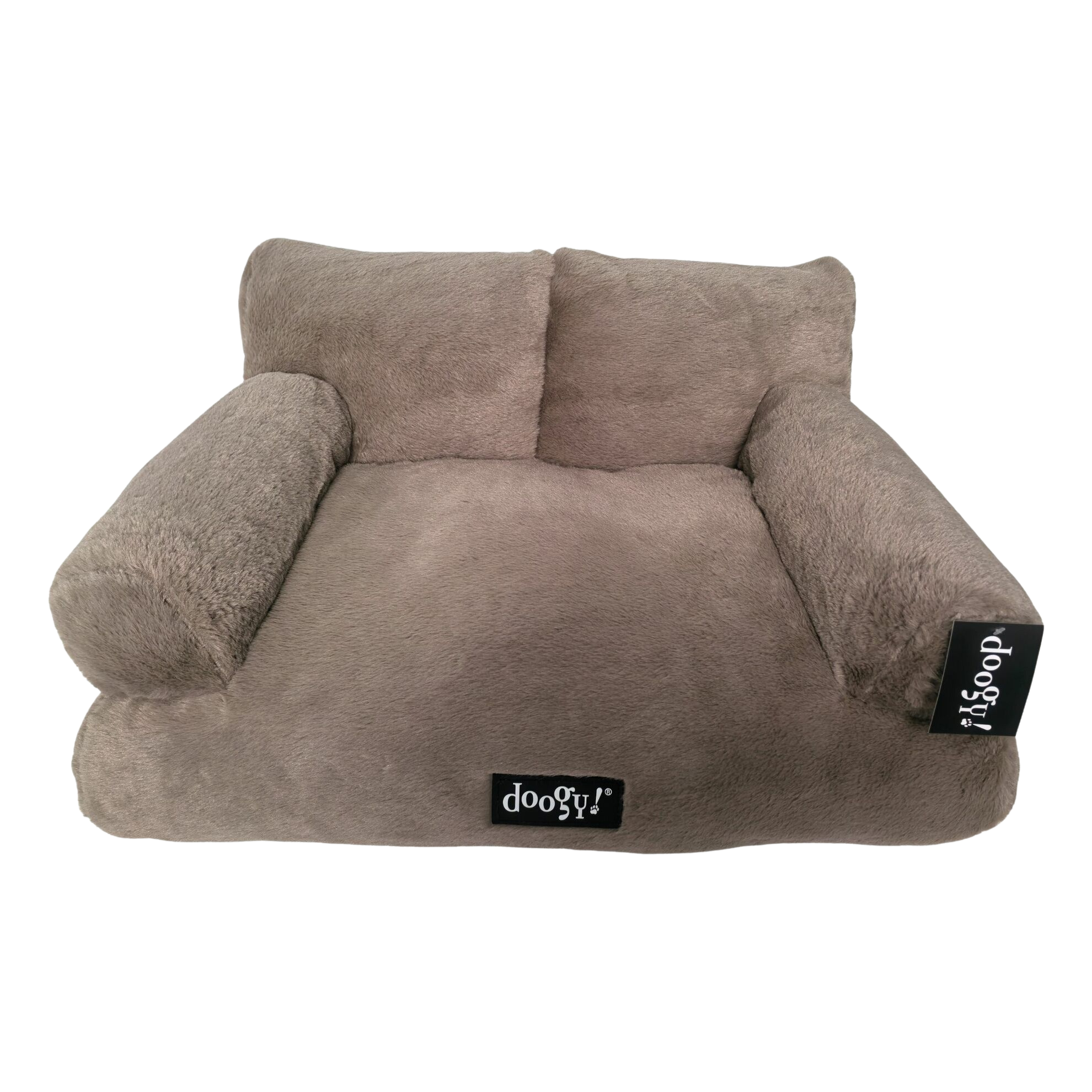 Soft armchair with backrest and armrests