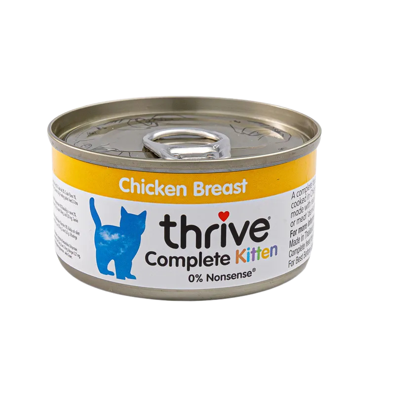 Complete wet food with chicken breast for kittens