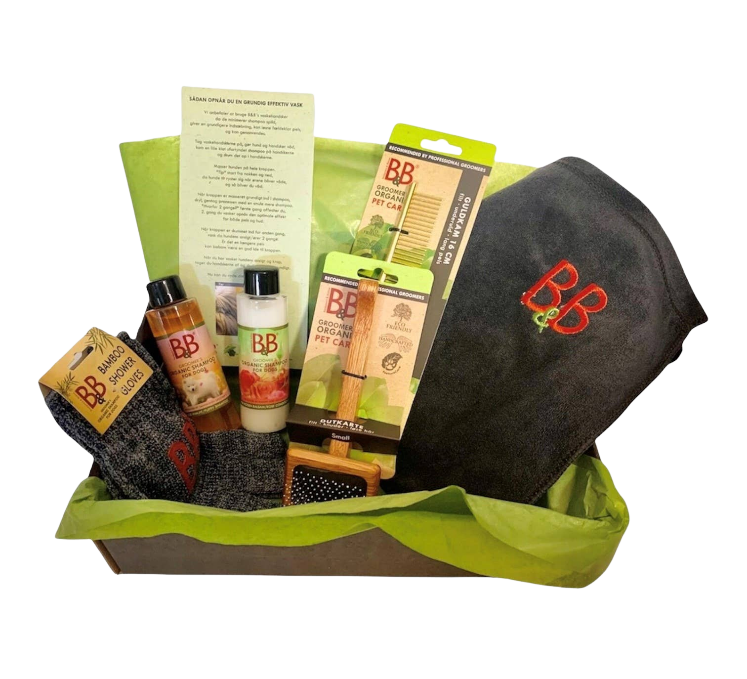 Puppy bath and grooming set