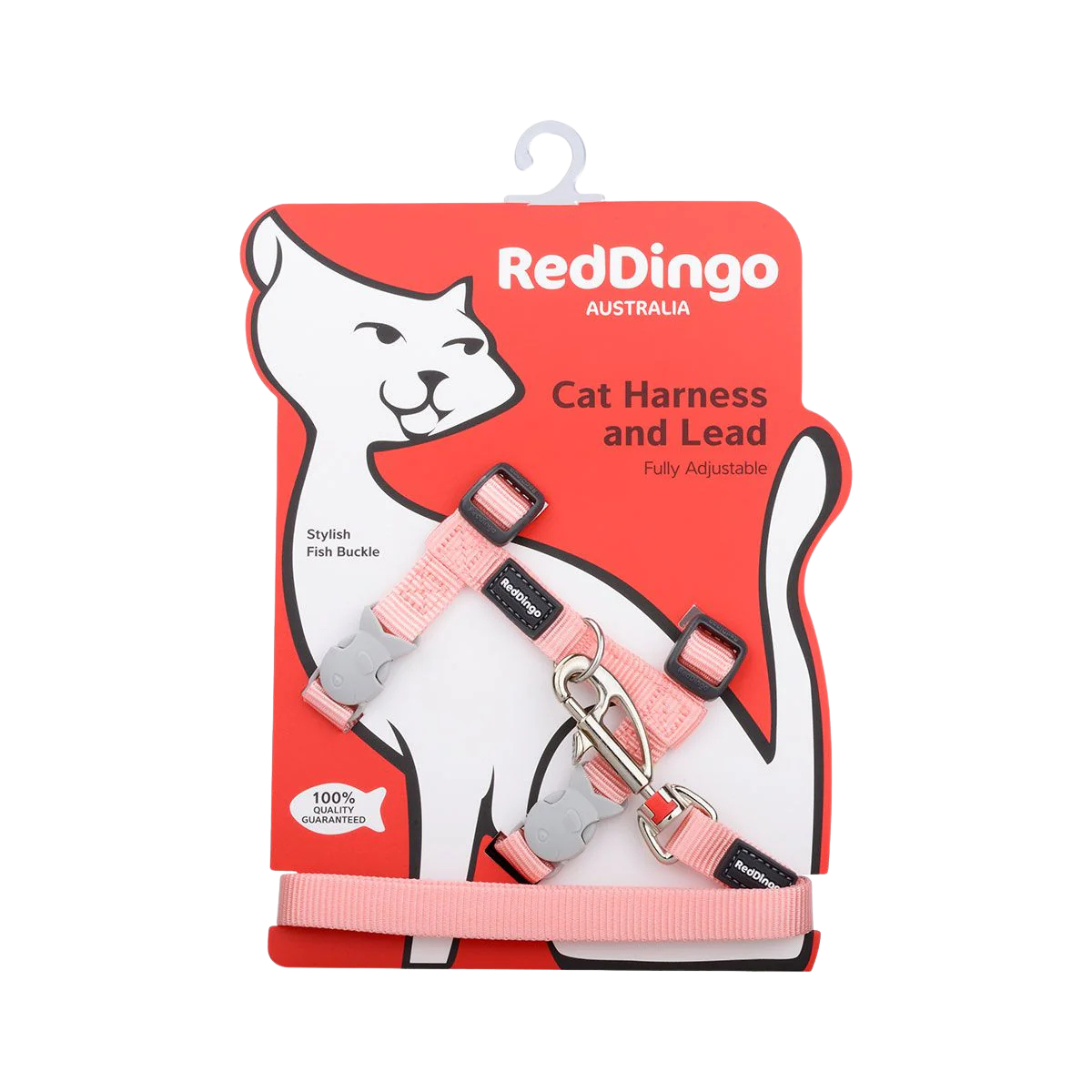 Pastel nylon cat harness and leash set