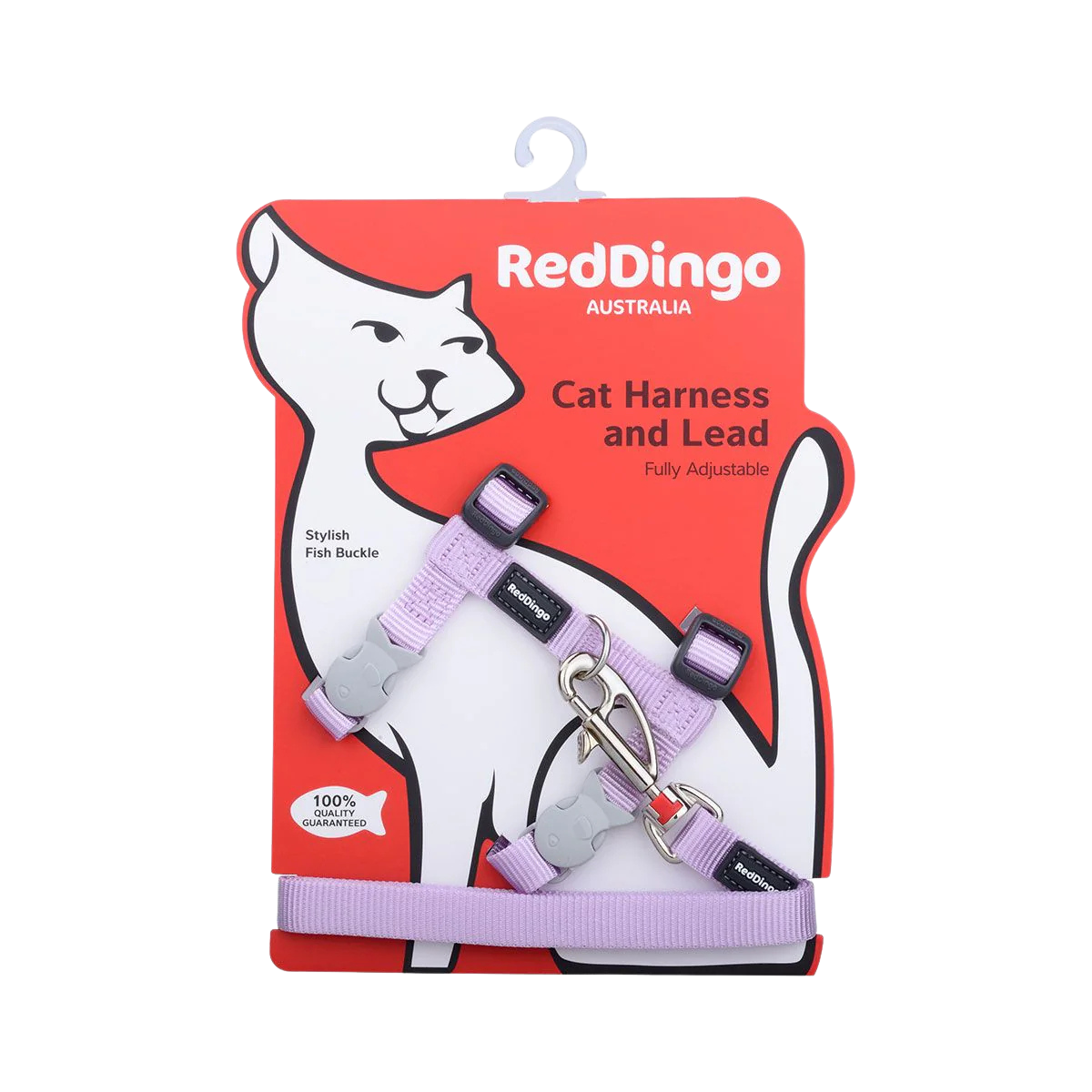 Pastel nylon cat harness and leash set