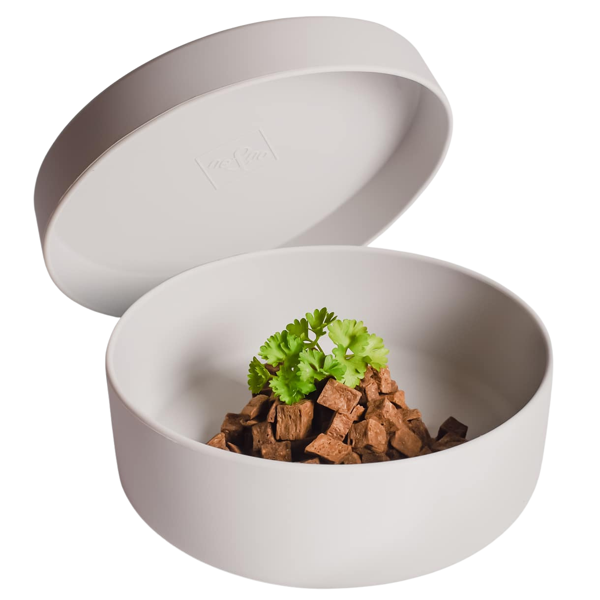Silicone bowl with lid