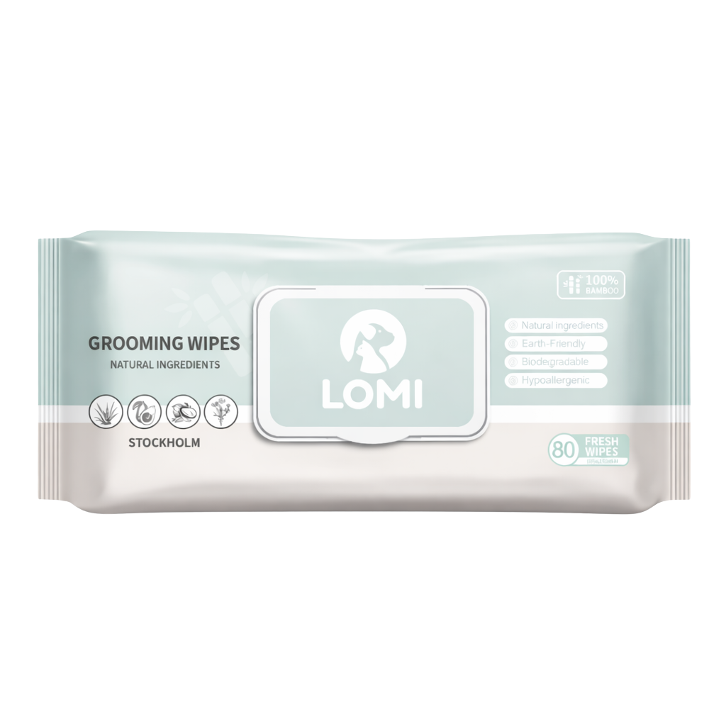 Natural bamboo grooming wipes