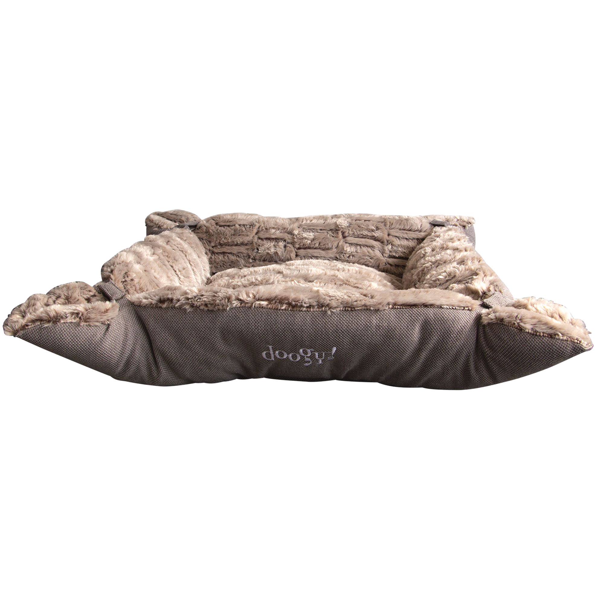 Modular 2-in-1 faux fur rug