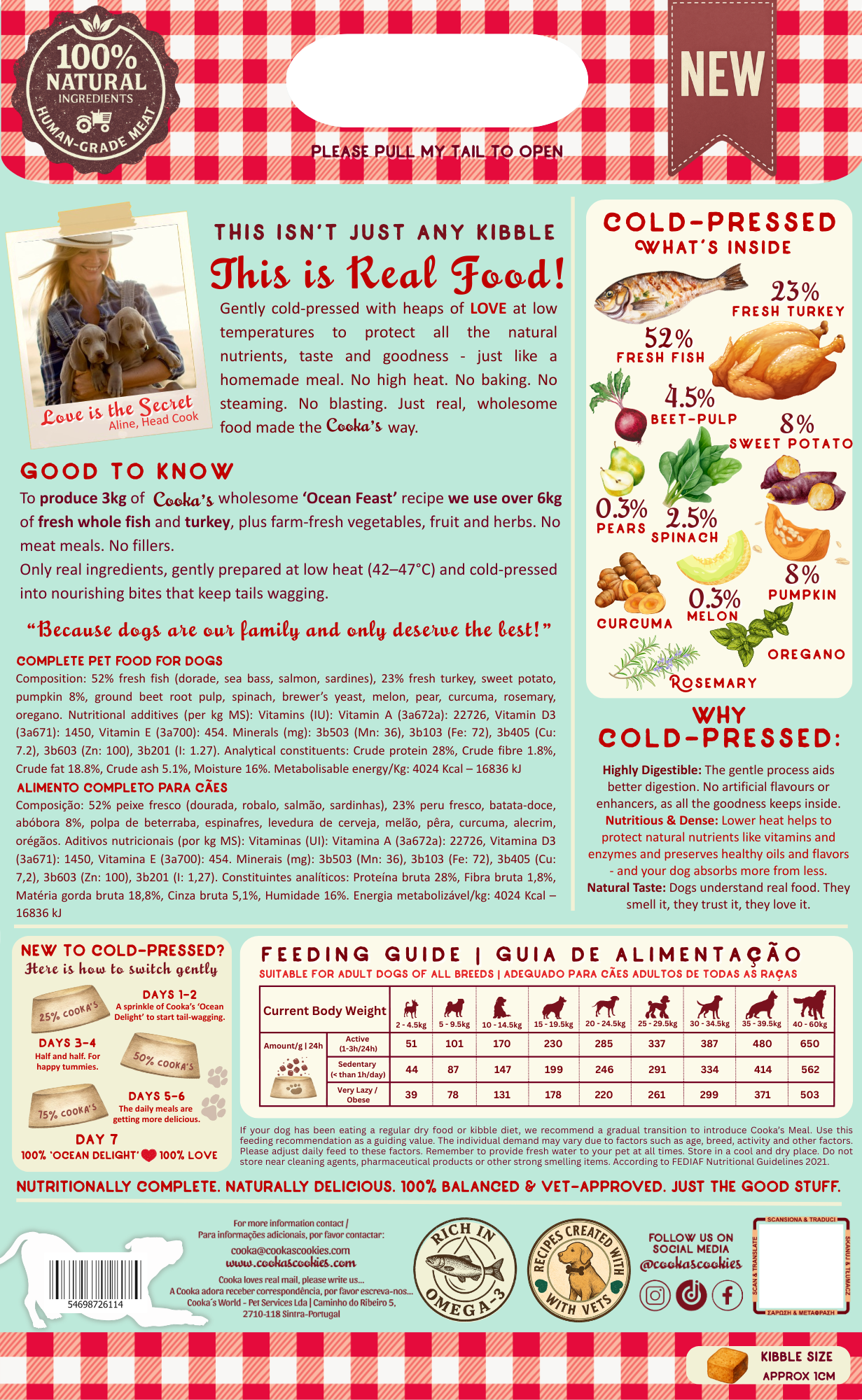 Ocean Feast semi-moist fish and turkey kibble