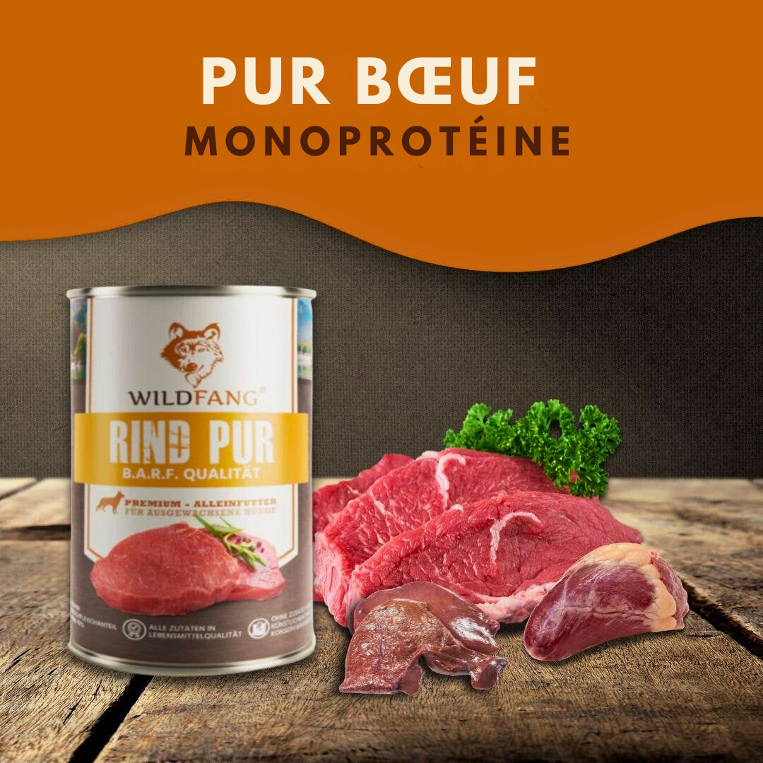 BARF quality pure beef pâté for adult dogs