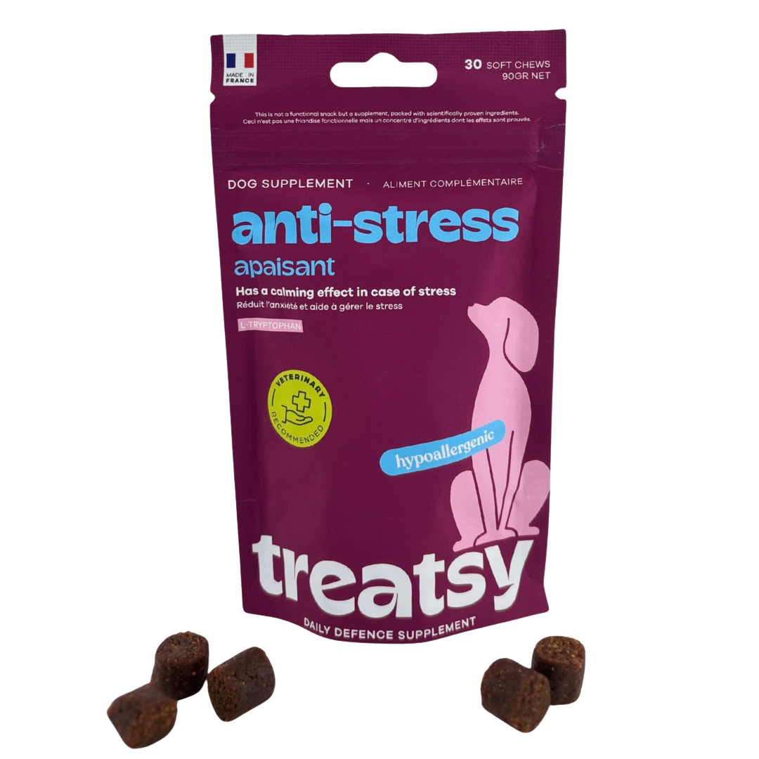 Anti-stress food supplement for dogs