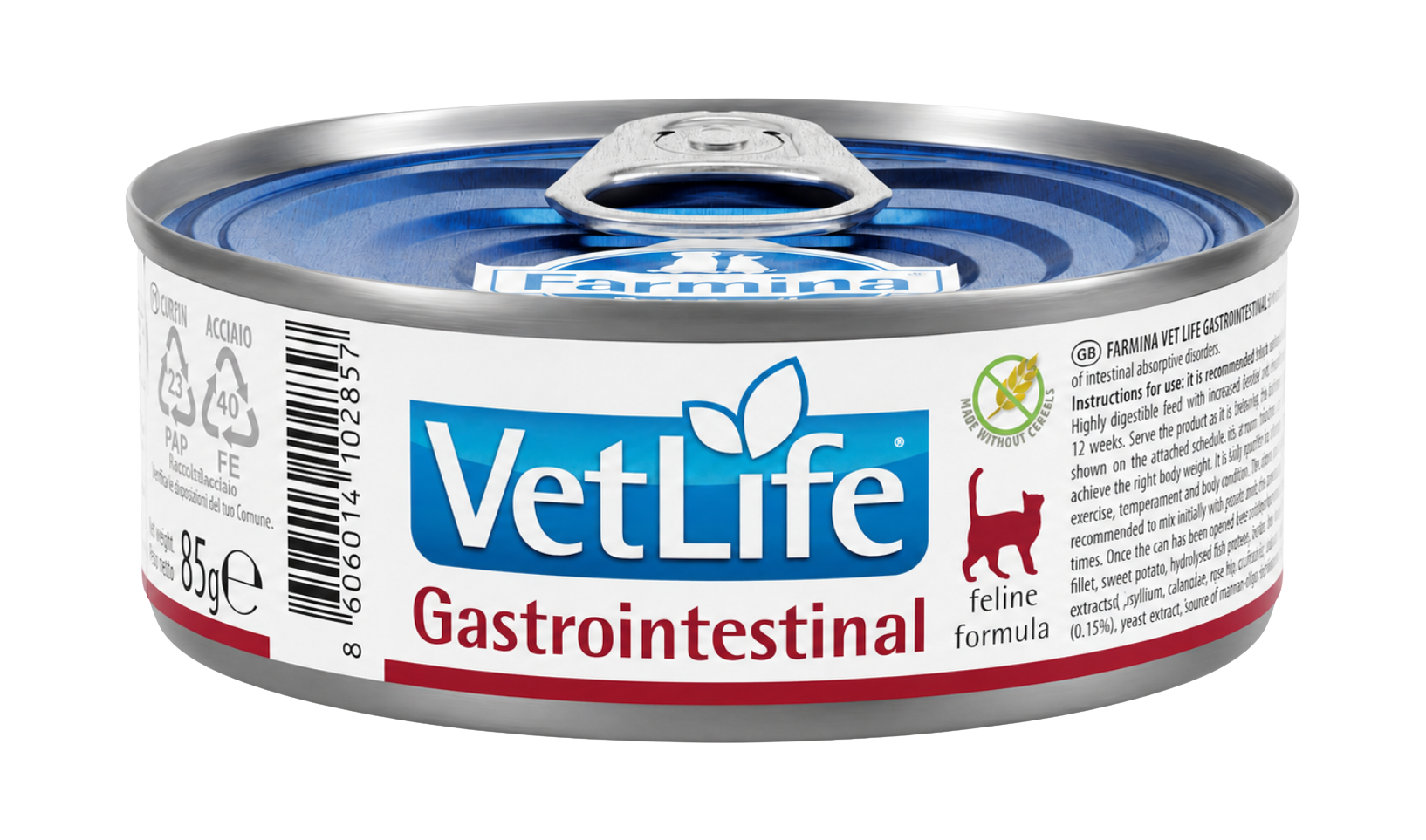 Gastrointestinal dietetic mousse for adult cats