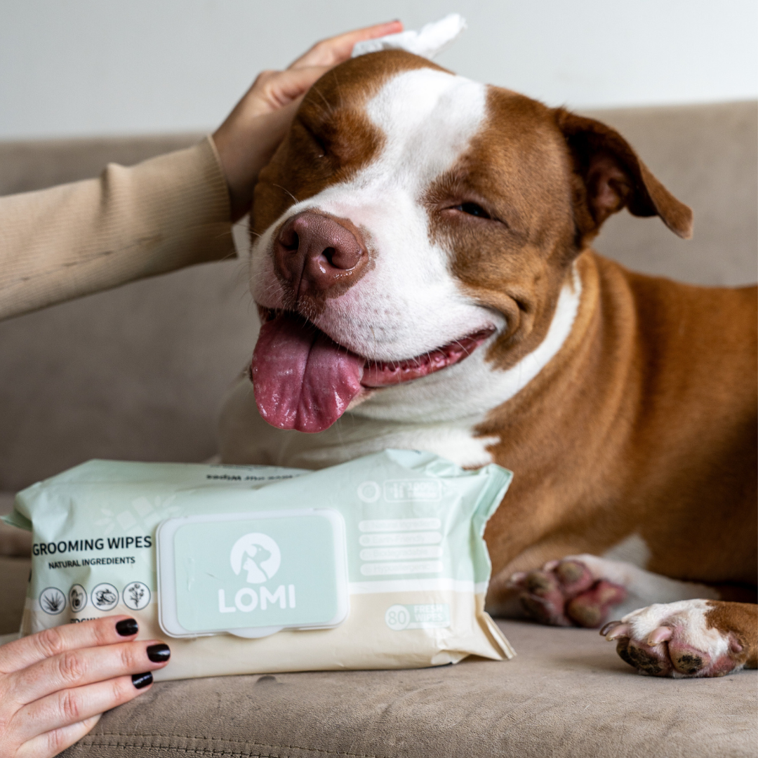 Natural bamboo grooming wipes