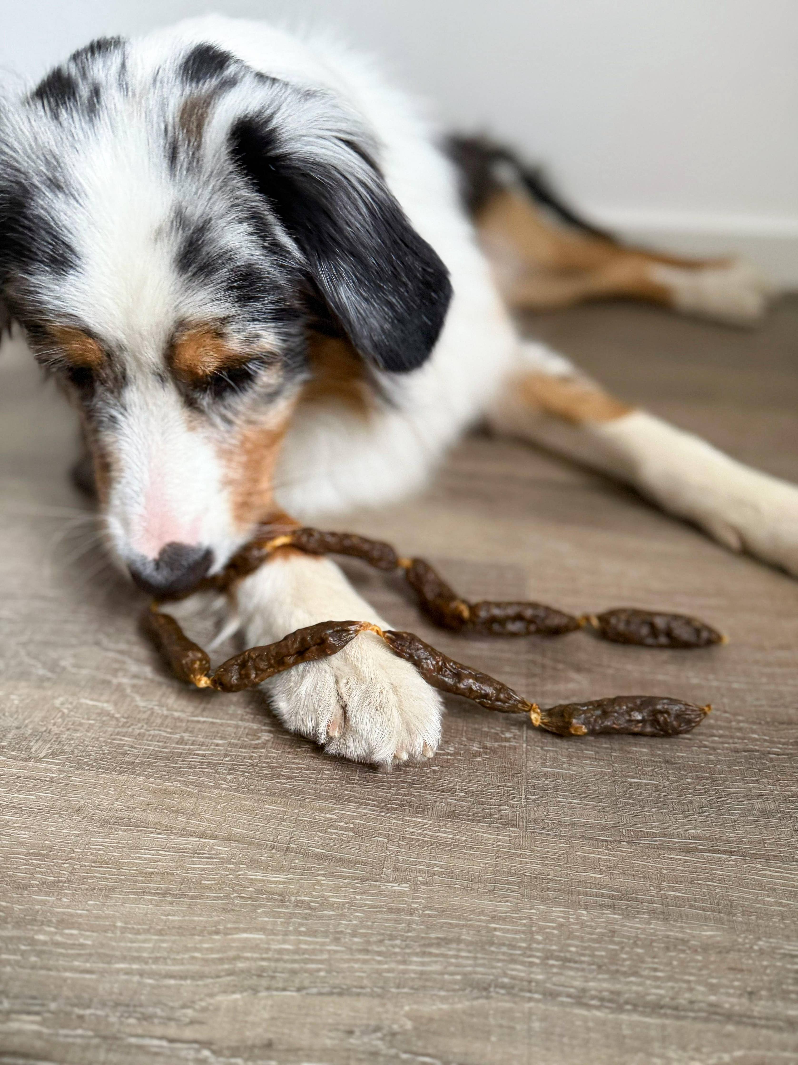 Dried turkey sausages