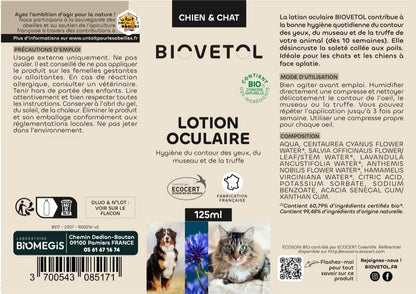 Organic floral water eye lotion