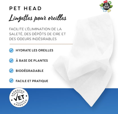 Ear cleansing wipes for dogs