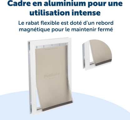 Staywell aluminum passage door with magnetic shutter