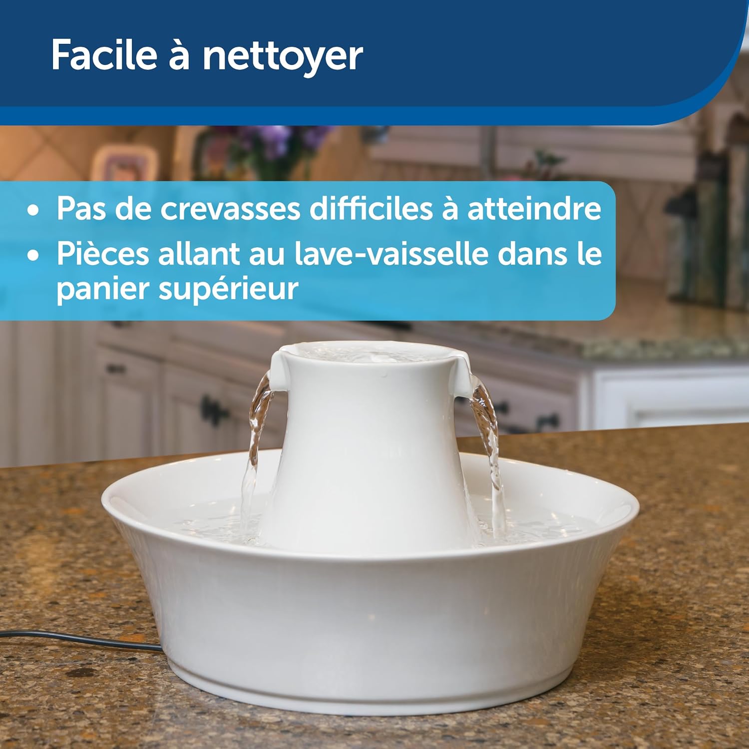 Drinkwell® Avalon Ceramic Pet Fountain, 2 L, for Dogs and Cats