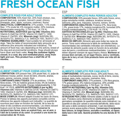 Semi-moist kibble made with fresh sea fish