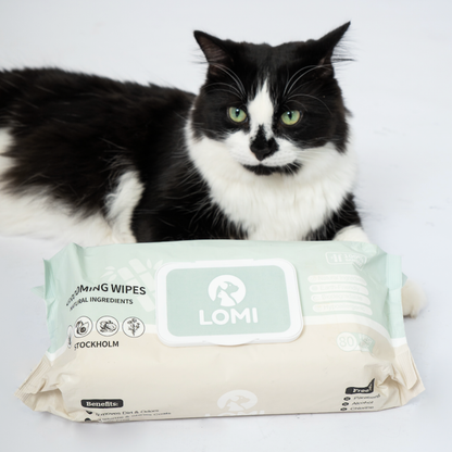Natural bamboo grooming wipes