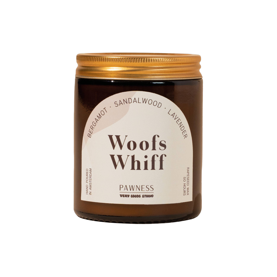 Natural scented candle made from rapeseed wax
