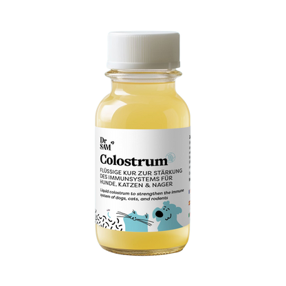 Liquid colostrum for dogs and cats