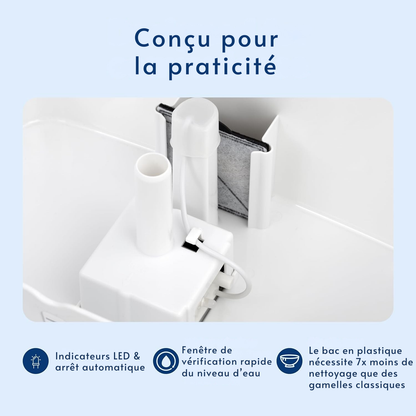 Viva silent water fountain with dual filtration