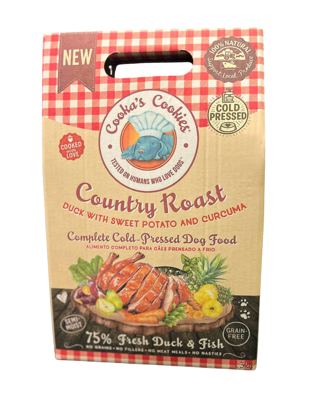 Semi-moist kibble, Country-style roast duck and fish