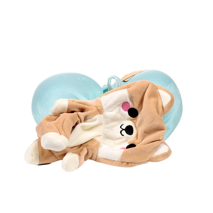 2-in-1 Shiba Inu Travel Pillow