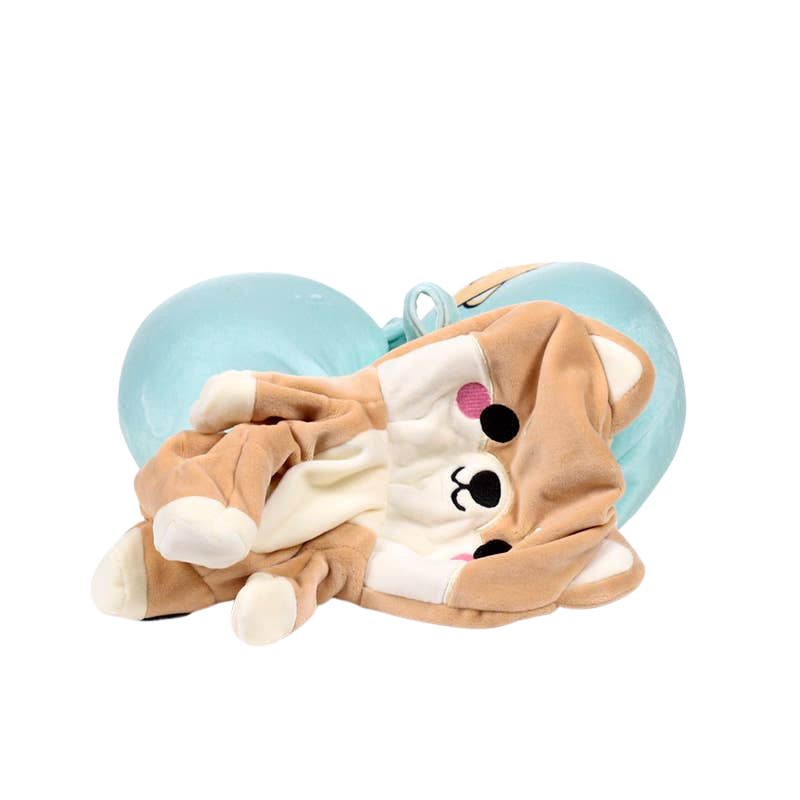 2-in-1 Shiba Inu Travel Pillow