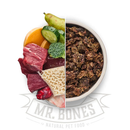 Dry BARF with beef and green tripe