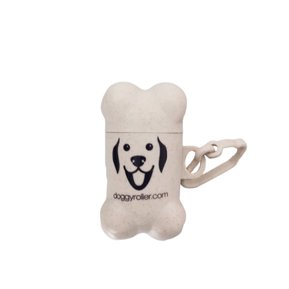 Bamboo fiber poop bag dispenser