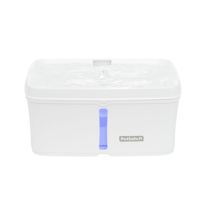 Viva silent water fountain with dual filtration