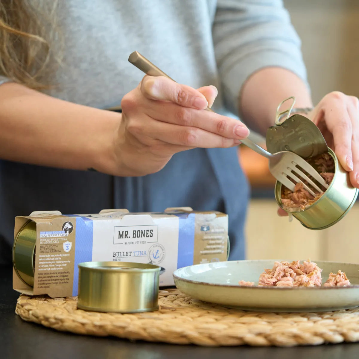 Cooked melva topper for dogs and cats