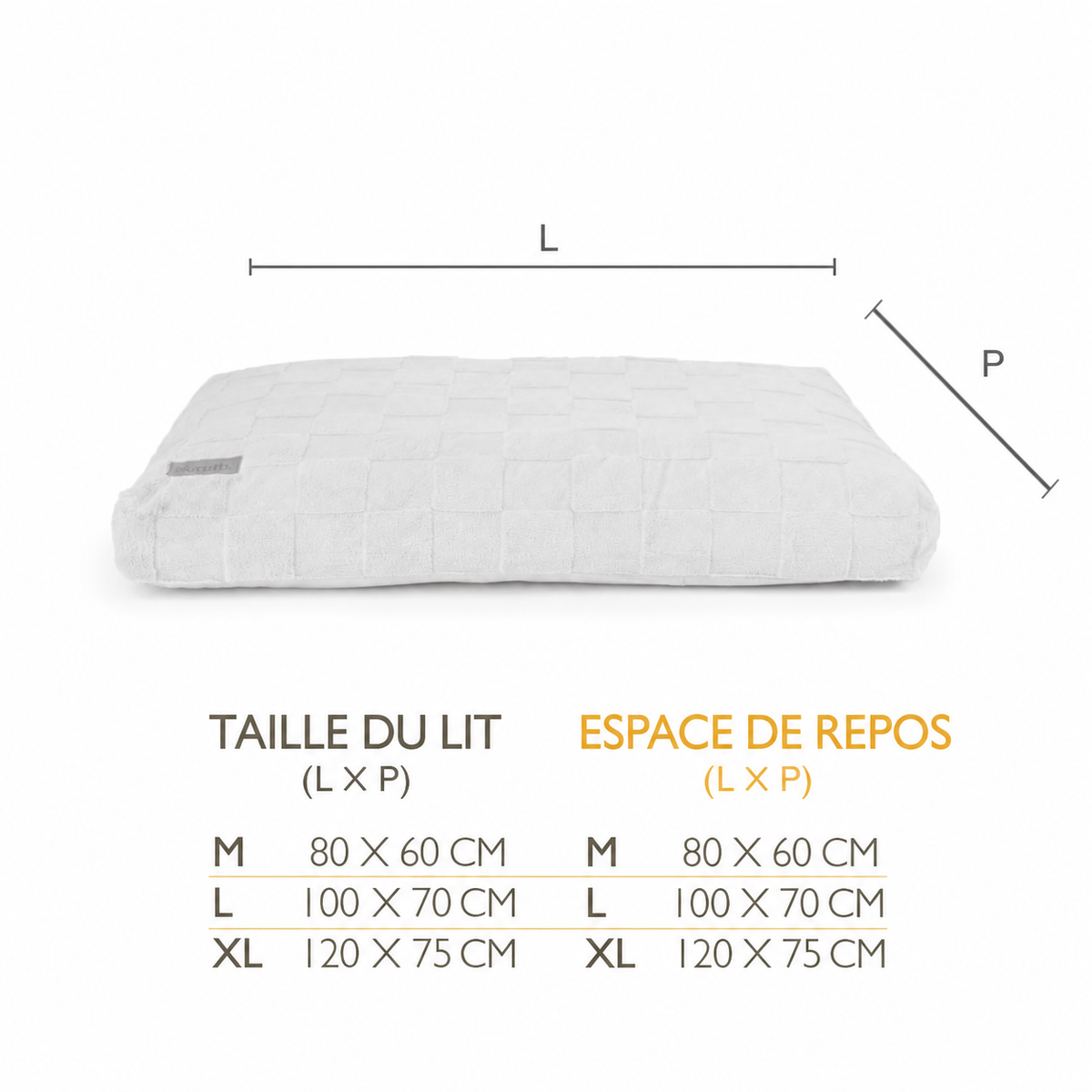 Matelas orthopédique à mémoire de forme pour chiens