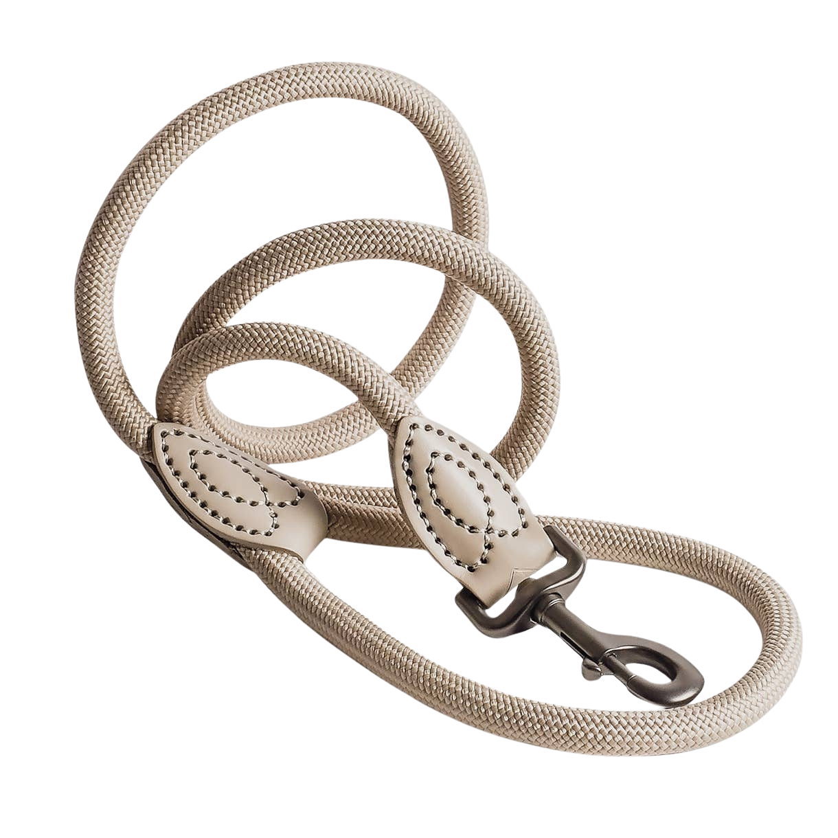 Leash made of polyamide and leather