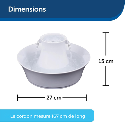 Drinkwell® Avalon Ceramic Pet Fountain, 2 L, for Dogs and Cats