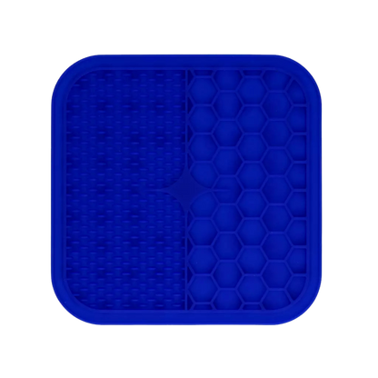 Dual texture licking mat