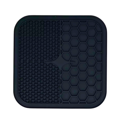 Dual texture licking mat