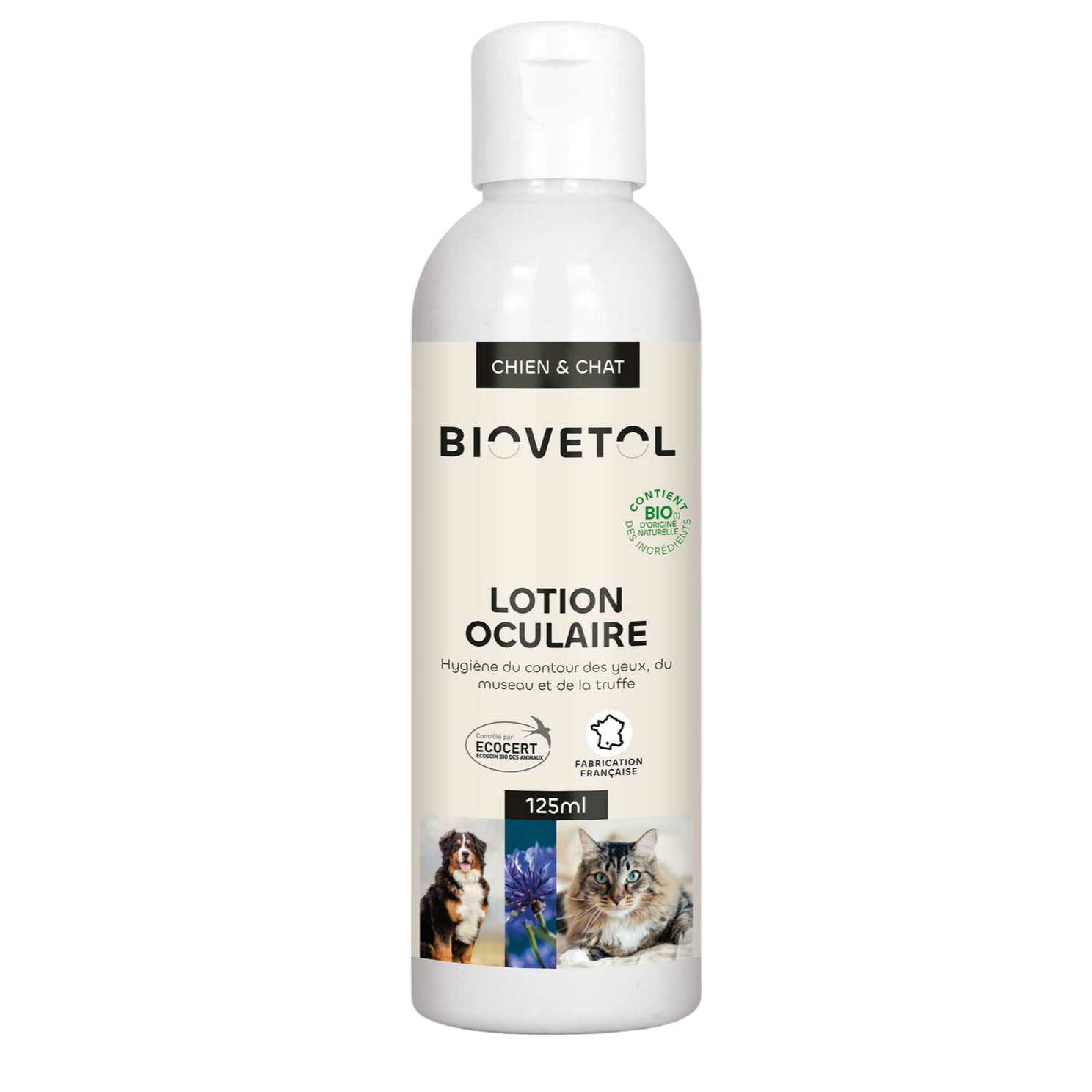 Organic floral water eye lotion