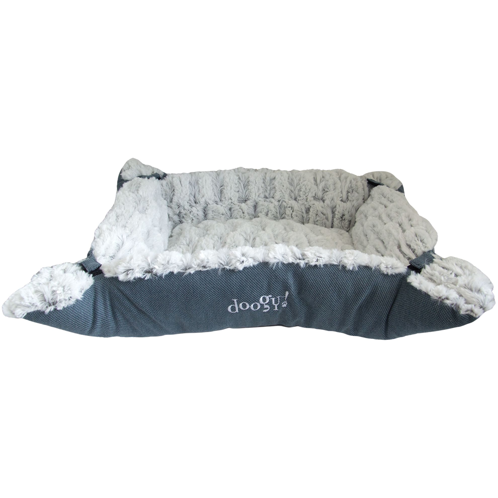 Modular 2-in-1 faux fur rug