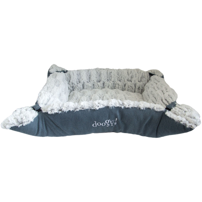 Modular 2-in-1 faux fur rug