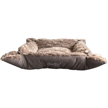Modular 2-in-1 faux fur rug