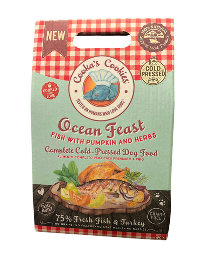 Ocean Feast semi-moist fish and turkey kibble