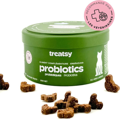 Probiotic food supplement with fish and chicken for cats