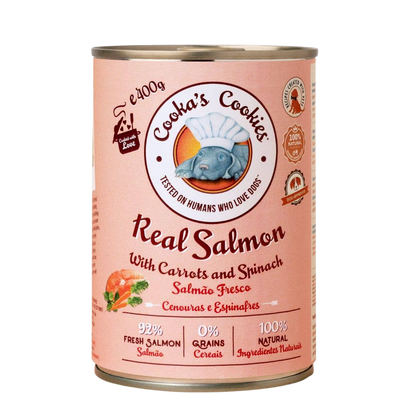 Fresh Salmon Loaf with Carrots and Spinach