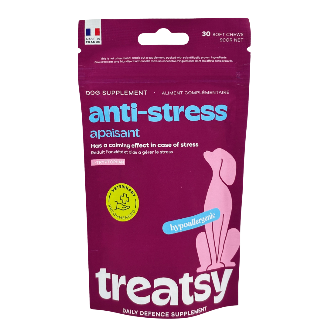 Anti-stress food supplement for dogs
