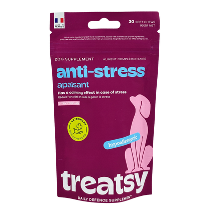 Anti-stress food supplement for dogs