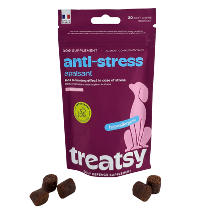 Anti-stress food supplement for dogs