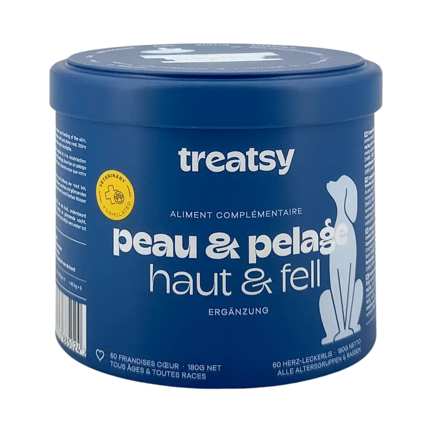 Chicken-based skin and coat supplement for dogs