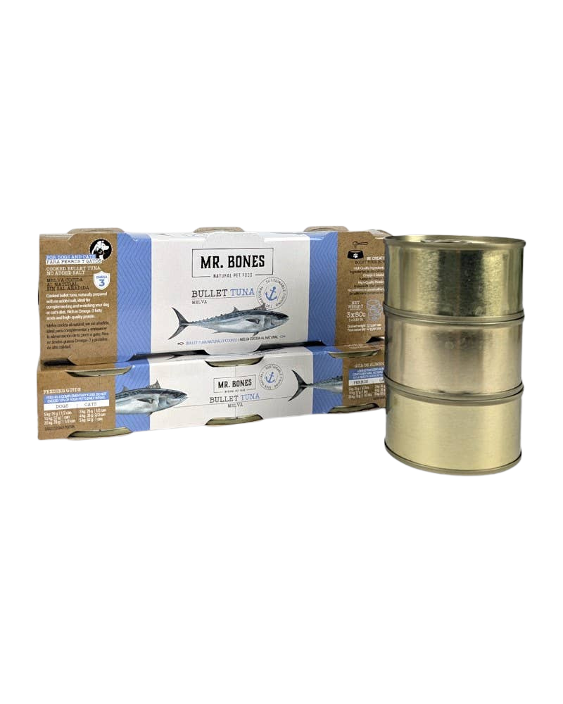 Cooked melva topper for dogs and cats