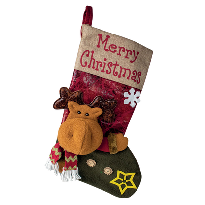 Christmas stocking to fill with reindeer design